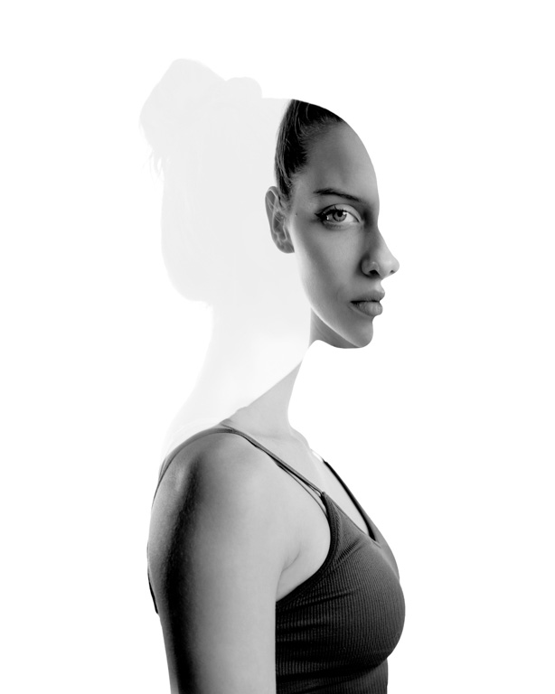 Double exposure fine art photo